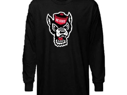 NC State Wolfpack Toddler Black Wolfhead Long Sleeve T-Shirt