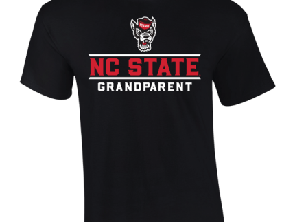 NC State Wolfpack TRT Black Wolfhead Grandparent T-Shirt
