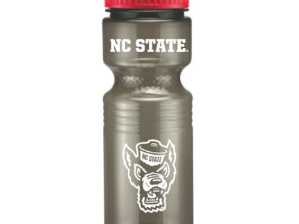 NC State Wolfpack 26 oz Wolfhead Translucent Pull Top Plastic Water Bottle
