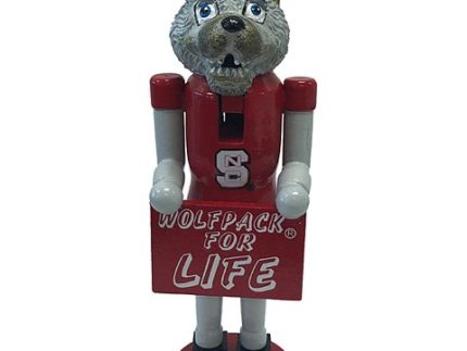 NC State Wolfpack 6 Wolfpack for Life Nutcracker Ornament