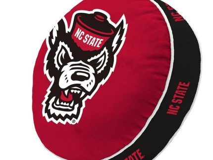 NC State Wolfpack Wolfhead Puff Pillow