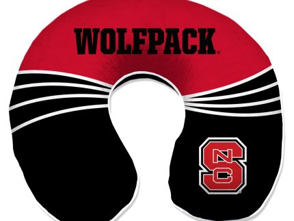 NC State Wolfpack Wave Memory Foam Travel Pillow