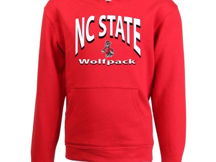 NC State Wolfpack Wes and Willy Toddler Strutting Wolf Red Hooded Sweatshirt