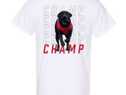 NC State Wolfpack White Champ The Tee Dog T-Shirt