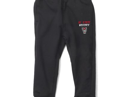 NC State Wolfpack Wes and Willy Kid's Black Wolfhead Fleece Joggers