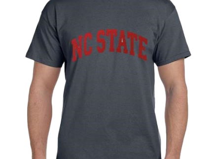 NC State Wolfpack Youth Charcoal Arch T-shirt